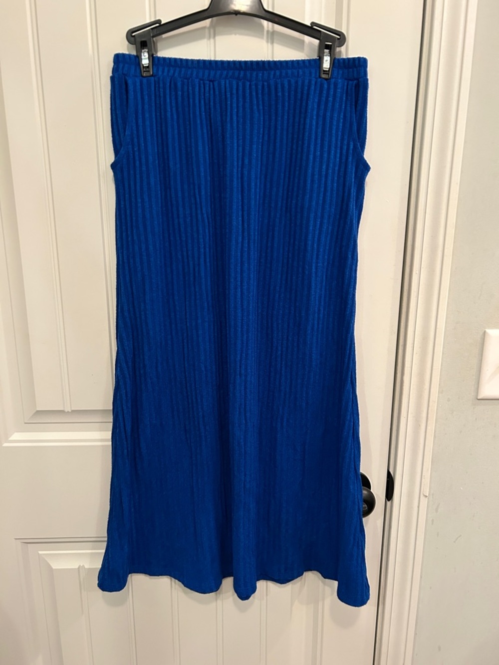 Antthony Royal Blue Ribbed Knit Skirt